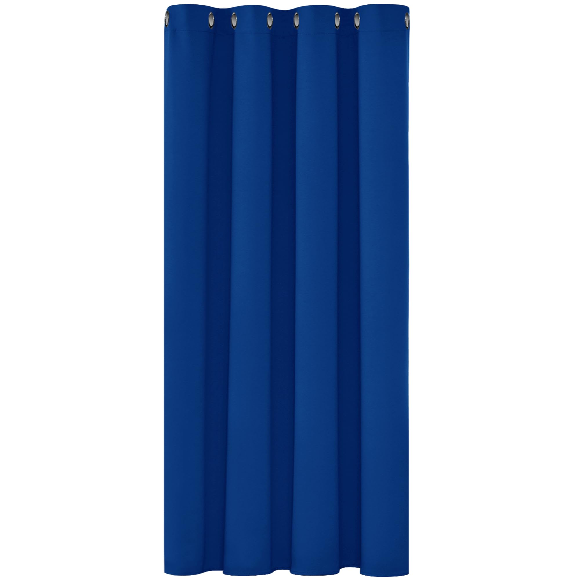 Deconovo Royal Blue Solid Blackout Curtain Eyelet Thermal Insulated Ring Top Curtain For Bedroom 52"X 54" 1 Panel