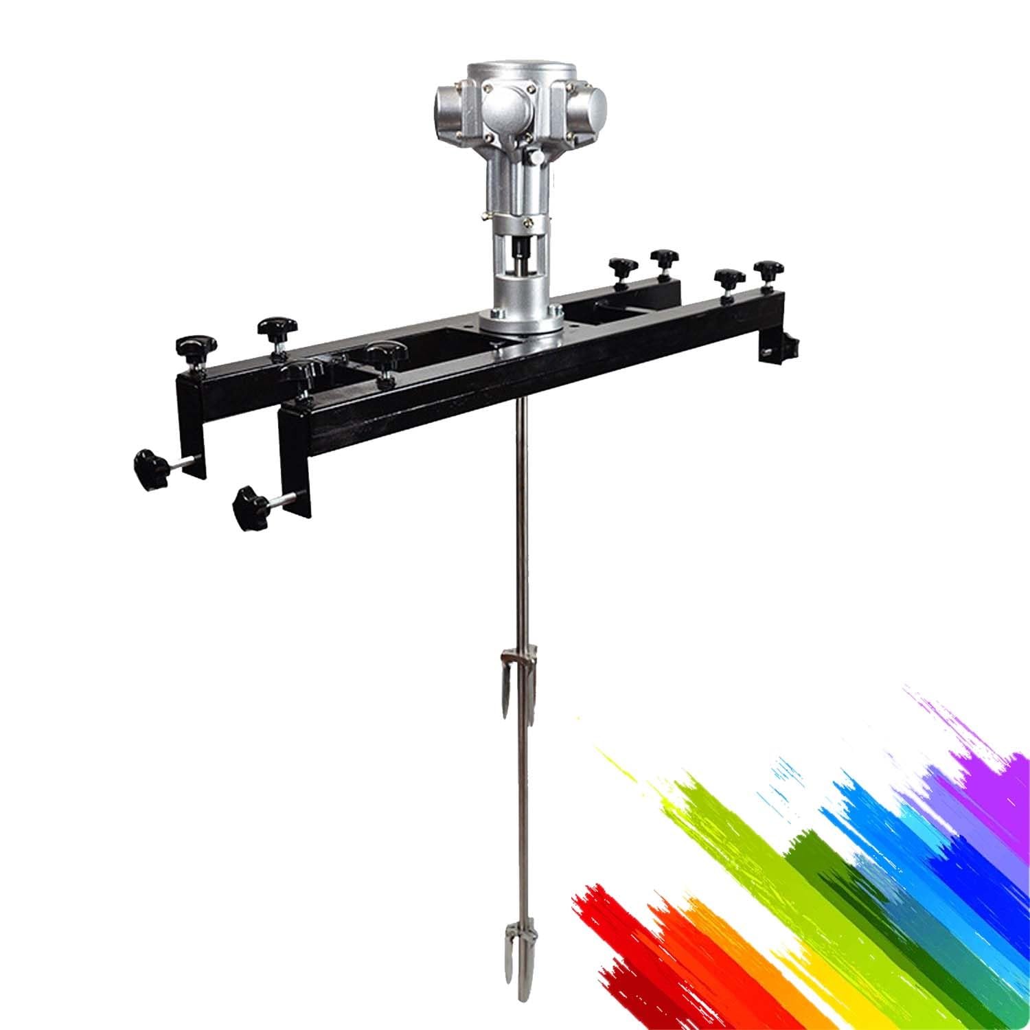 Mezclador de pintura automático, agitador neumático para tanque IBC, velocidad variable de 0-2500 rpm, capacidad de 1000 L, seguro para materiales inflamables, ideal para industrias de pintura y