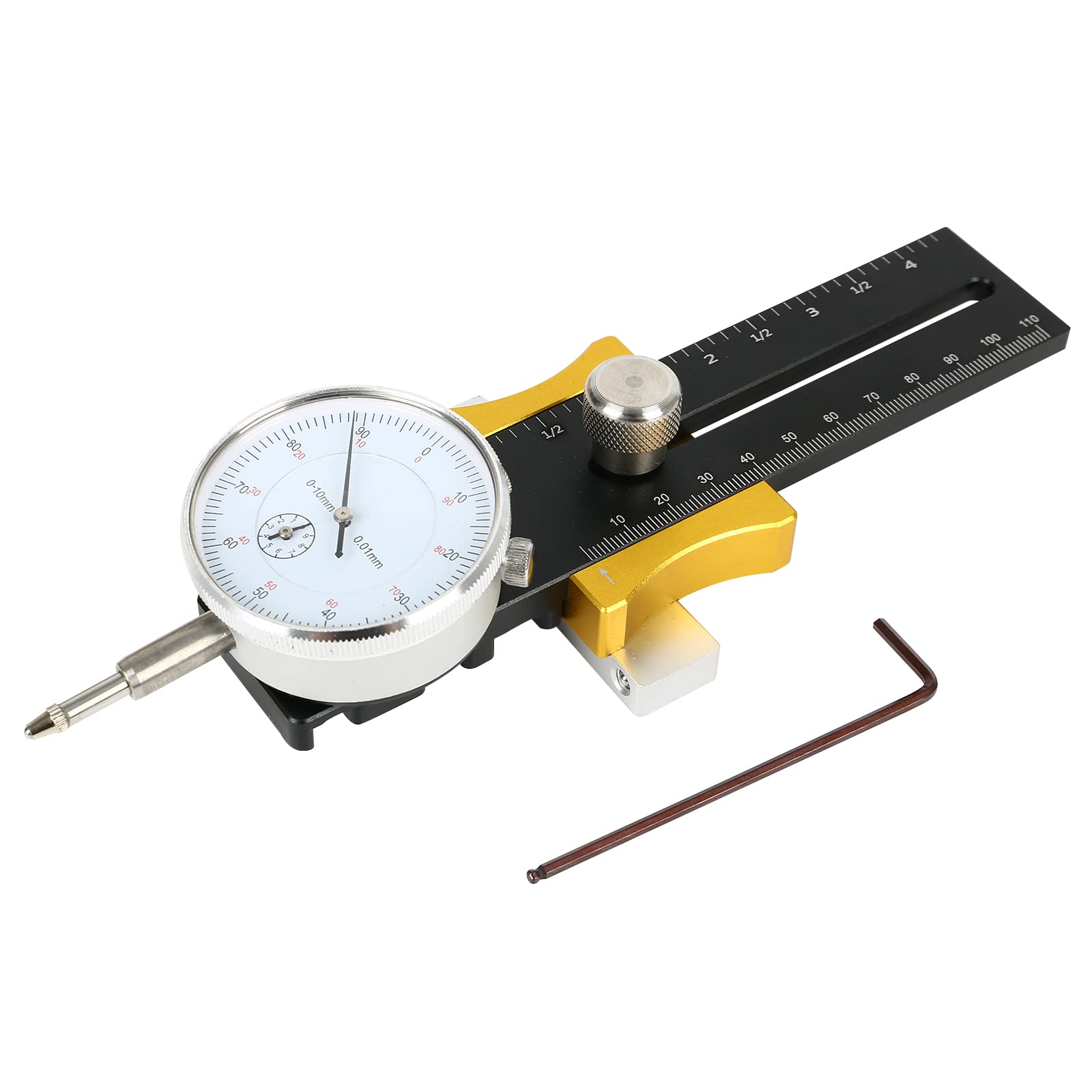 Tischkreissägen-Messgerät mit digitaler Anzeige, Tischkreissägen-Messgerät mit 4 Zoll langer eloxierter Aluminiumstange A-Line It-Basisset zum Ausrichten und Kalibrieren von Werkstattmaschinen wie T