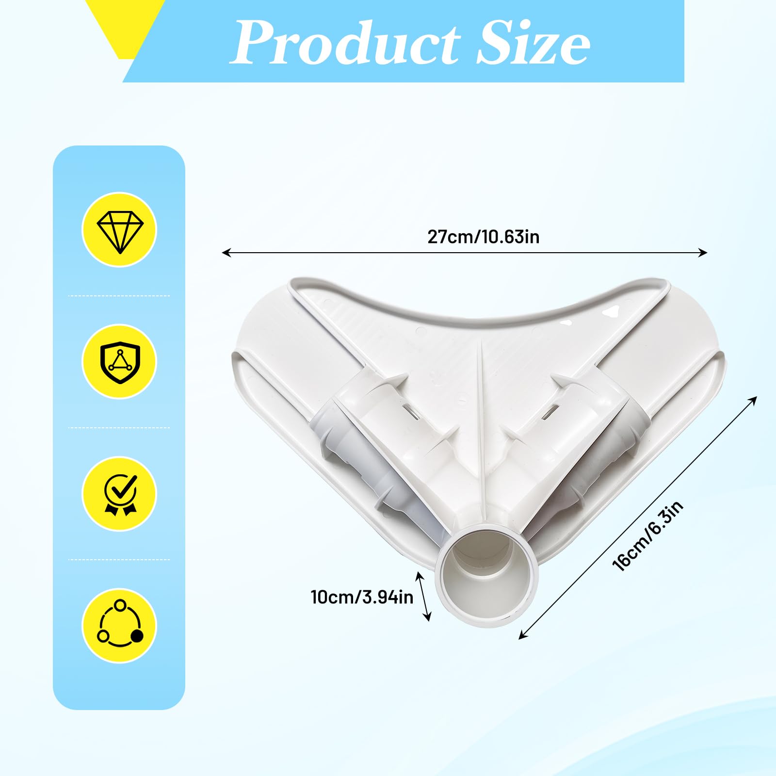 Sharplace Hardware de Esquina de Marco de Piscina Hardware Multifunción Compacta de Reemplazo Resistente Junta de Esquina de Reemplazo para Piscinas de Jardín