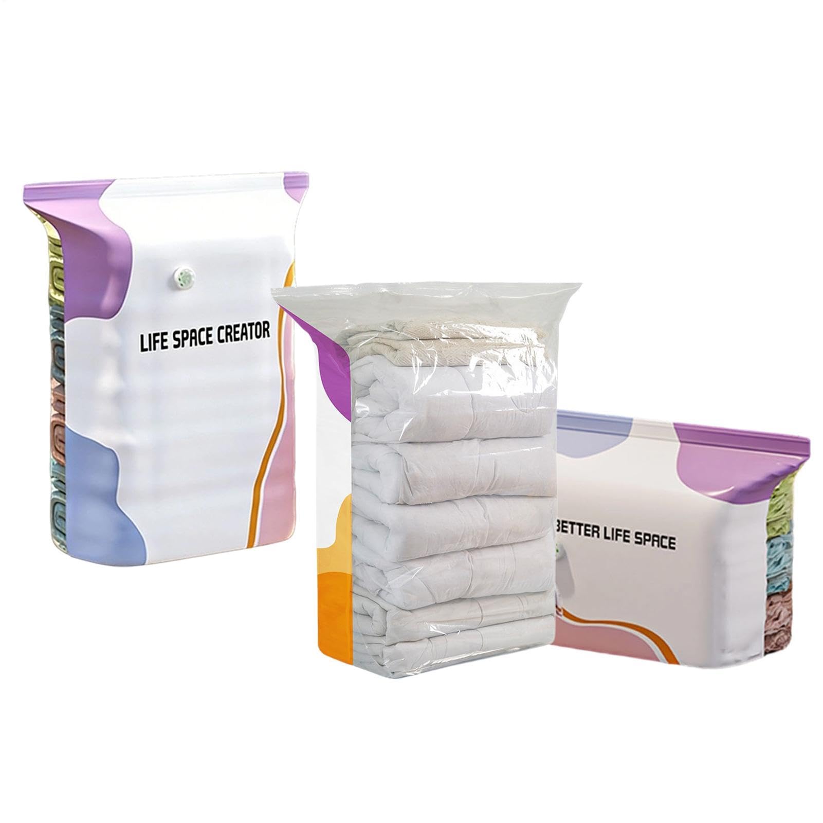 Bolsas de almacenamiento al vacío para ropa de cama reutilizables y bolsas de compresión de viaje