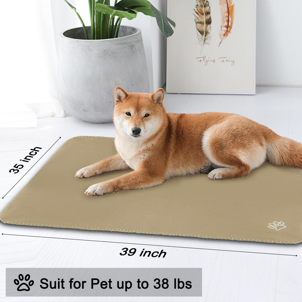 Mieakvool Puppy Dog Blanket, 6 Pack Pet Blankets for Dog Puppy Cats Pets Fleece Blanket Paw Print Dog Blanket for Small Medium Large Pet Dog Cat Warm Soft Sleep Mat (Multicolored 39 x 35 inches)