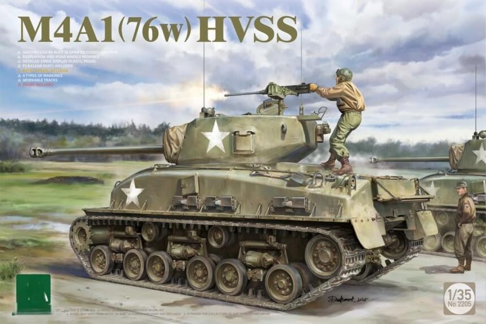 Amazon | タコム 1/35 アメリカ中戦車 M4A1 シェルマン 76(w) HVSS 第