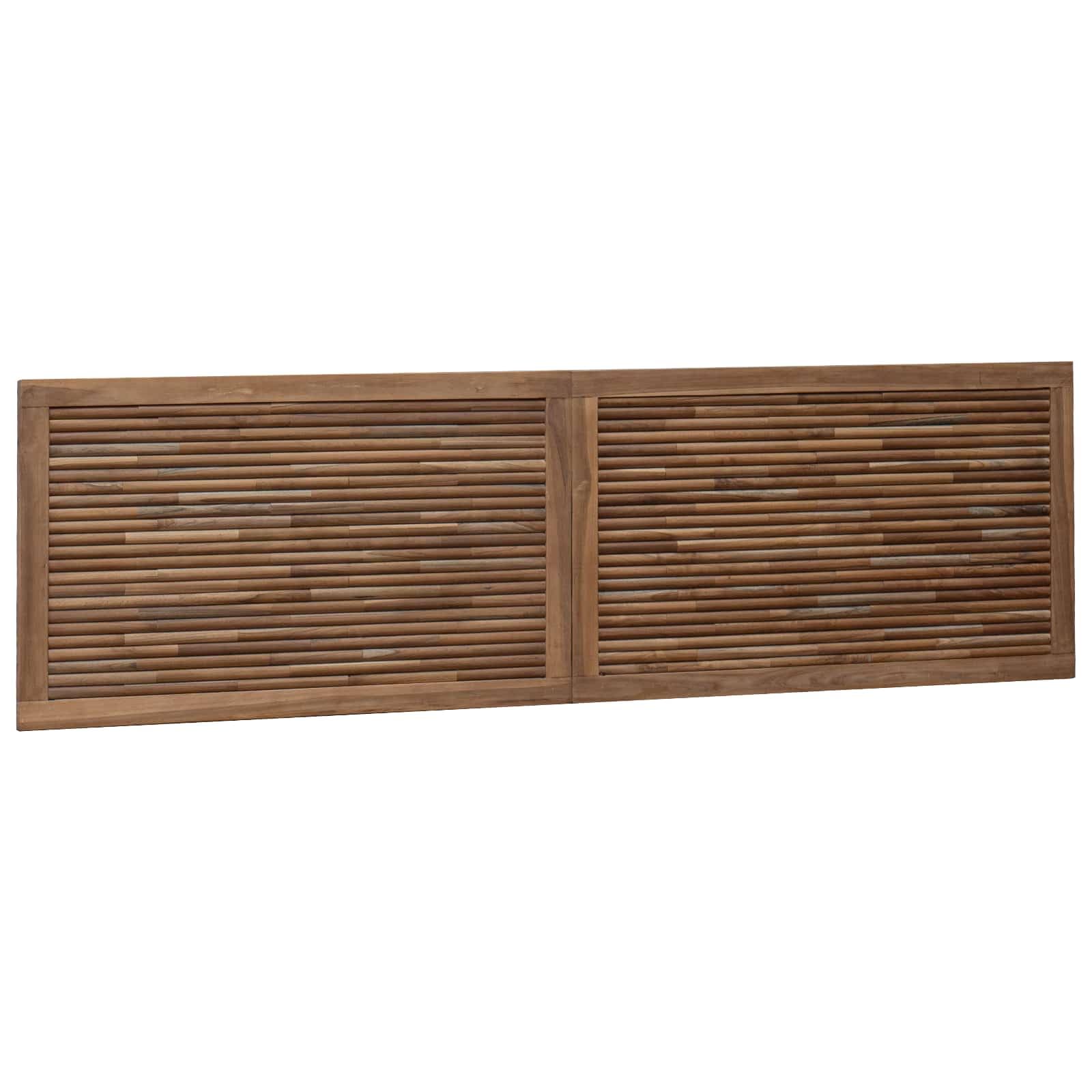 Kopfteil aus massivem Teakholz, 180 x 55 x 3,5 cm