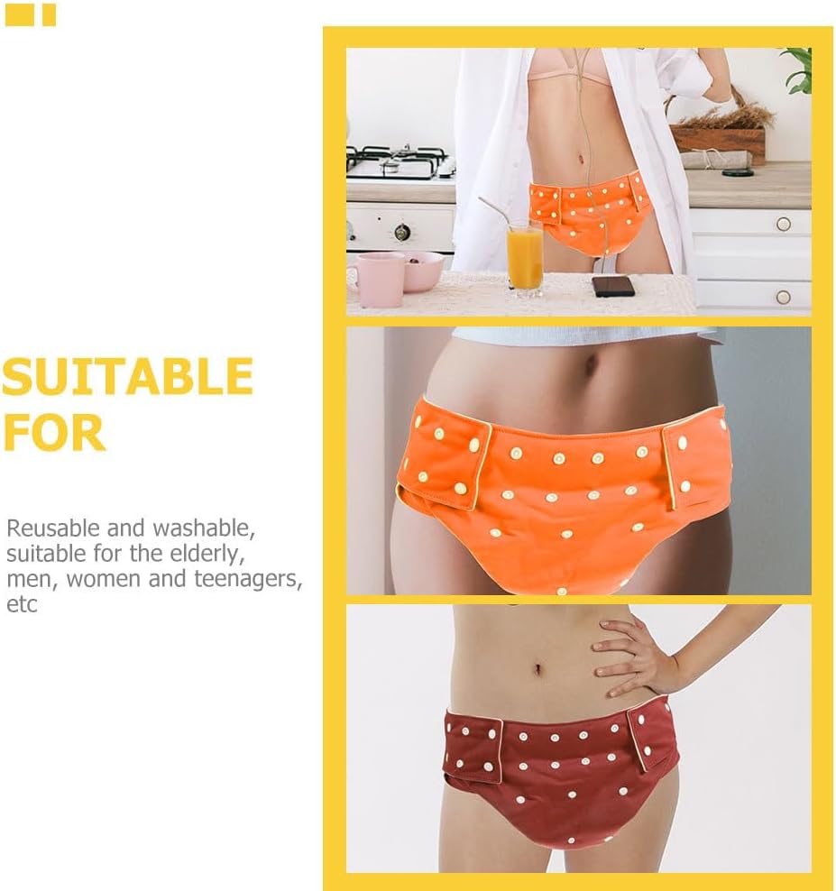 ARTIBETTER Adult Diaper Pants Reusable Cotton Cloth Diapers for Men and Women Adjustable Leakproof Design Comfortable Elderly Incontinence Protection Washable Care