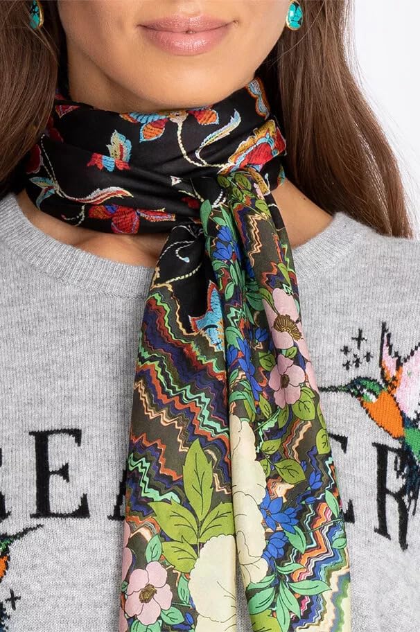Johnny Was EMB. FLOWER SCARF,Multi,o/s