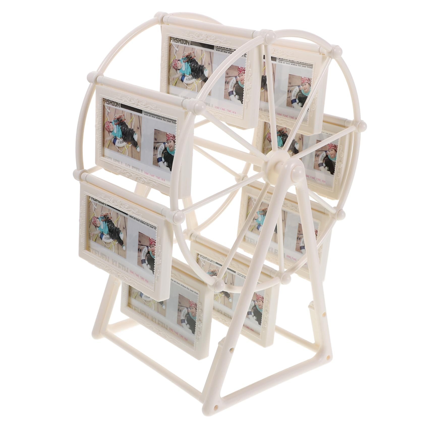 Cadre photo rotatif grande roue pour centre de table de mariage féerique