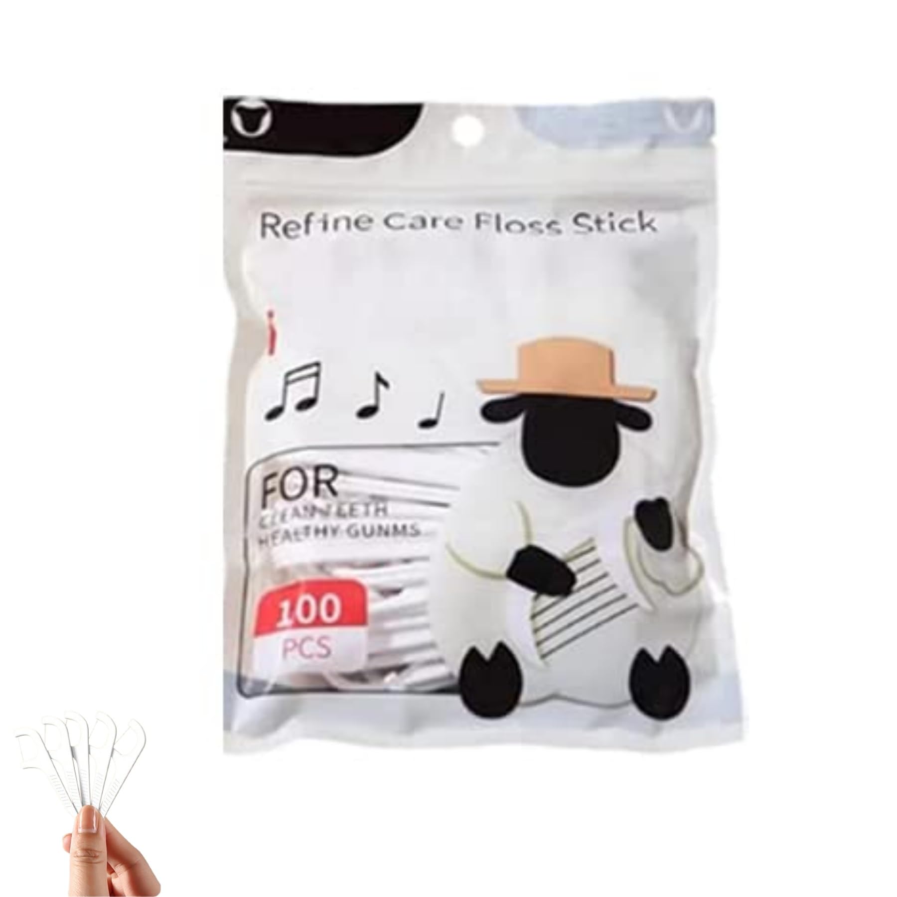 Portable Floss Dispenser with 100 Pcs Dental Floss Dental Floss Dispenser Dental Floss Picks Case Portable Automatic Floss