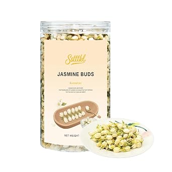 Jasmine Tea - Dried Jasmine Flowers, 3.52oz/100g - 100% Natural Edible Jasmine Buds, Loose Leaf Herbs for Tea, Non-GMO, Caffeine-Free, Premium Fragrance