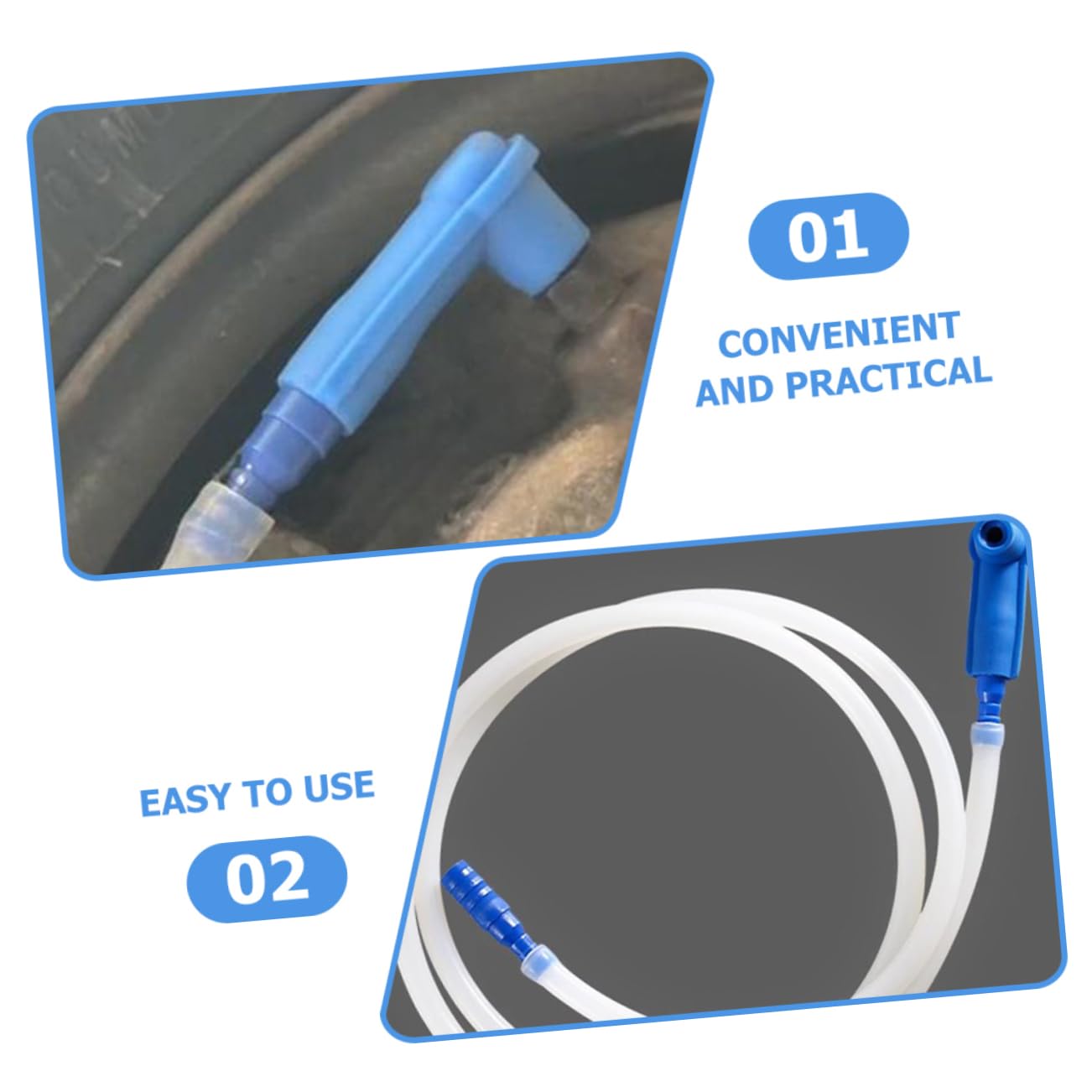 VALICLUD 8Pcs Brake Fluid Changer Connector Efficient Brake Fluid Exchange Tool Compatible with Various Liquid Operations Safe Mess Brake Oil Changing