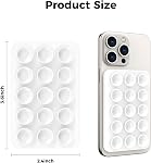 AHASTYLE Silicone Magnetic Suction Phone Case Stand for iPhone 17/16/15/14/13/12 Series, for iPhone MagSafe Phone Case, Mirror Shower Phone Holder, for TikTok Videos and Selfies