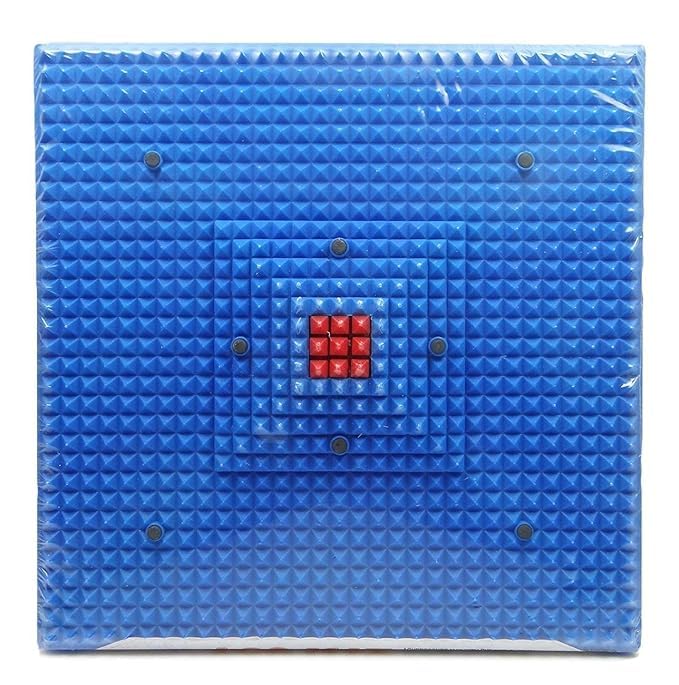 Image of acupressure Reflexology Magnetic Pyramidal Therapy Energy Pain Relief Power Foot Health Deluxe Mats