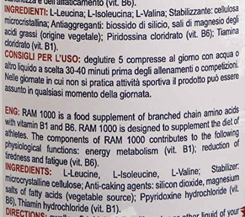 Prolabs Ram 1000 Bcaa - 500 Compresse - 5