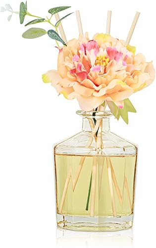 Miniatura 3 de L'odeur Vill Difusor de varillas de 8.5 onzas, difusor de baño de lino fresco con 10 varillas, difusor perfumado de aceite esencial para el hogar,