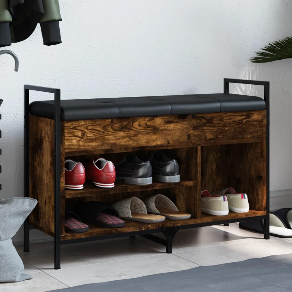 vidaXL Schuhbank Weiß 102x35x35 cm Holzwerkstoff vidaXL Schuhbank Weiß 102x35x35 cm Holzwerkstoff