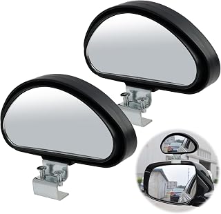 Set of 2, Dead Angle Mirror, Car, Blind Spot Mirror, Universal Trainer, Rear View Mirror HD Adjustable, Extra Mirror Car Outdoor, 360 Degree Wide Angle, Extra Safety Mirror for All Vehicle Types