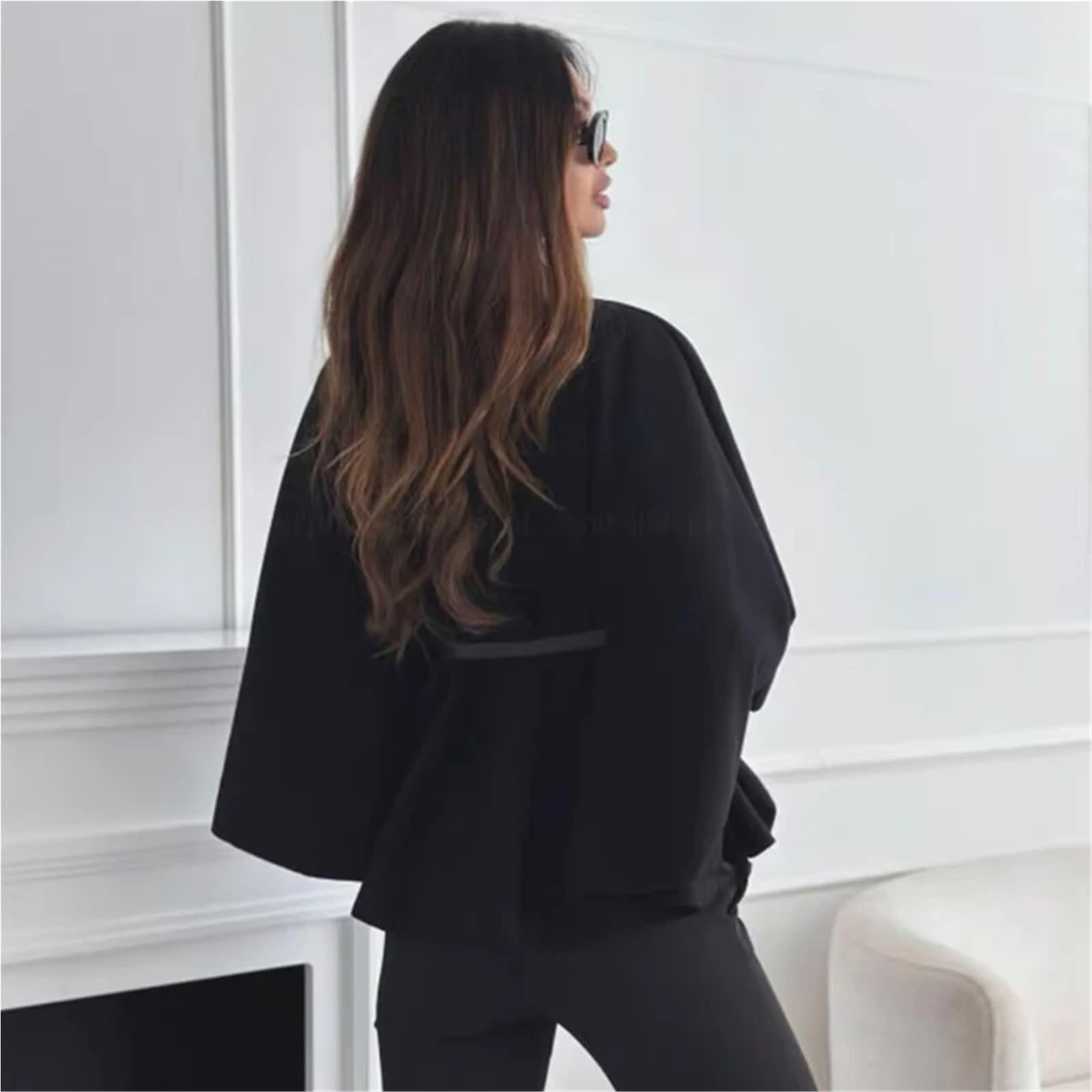 Mantelle Poncho Donna Mantelli Cappotti Invernali Mantella Manica for Giacca Moda per Felpa
