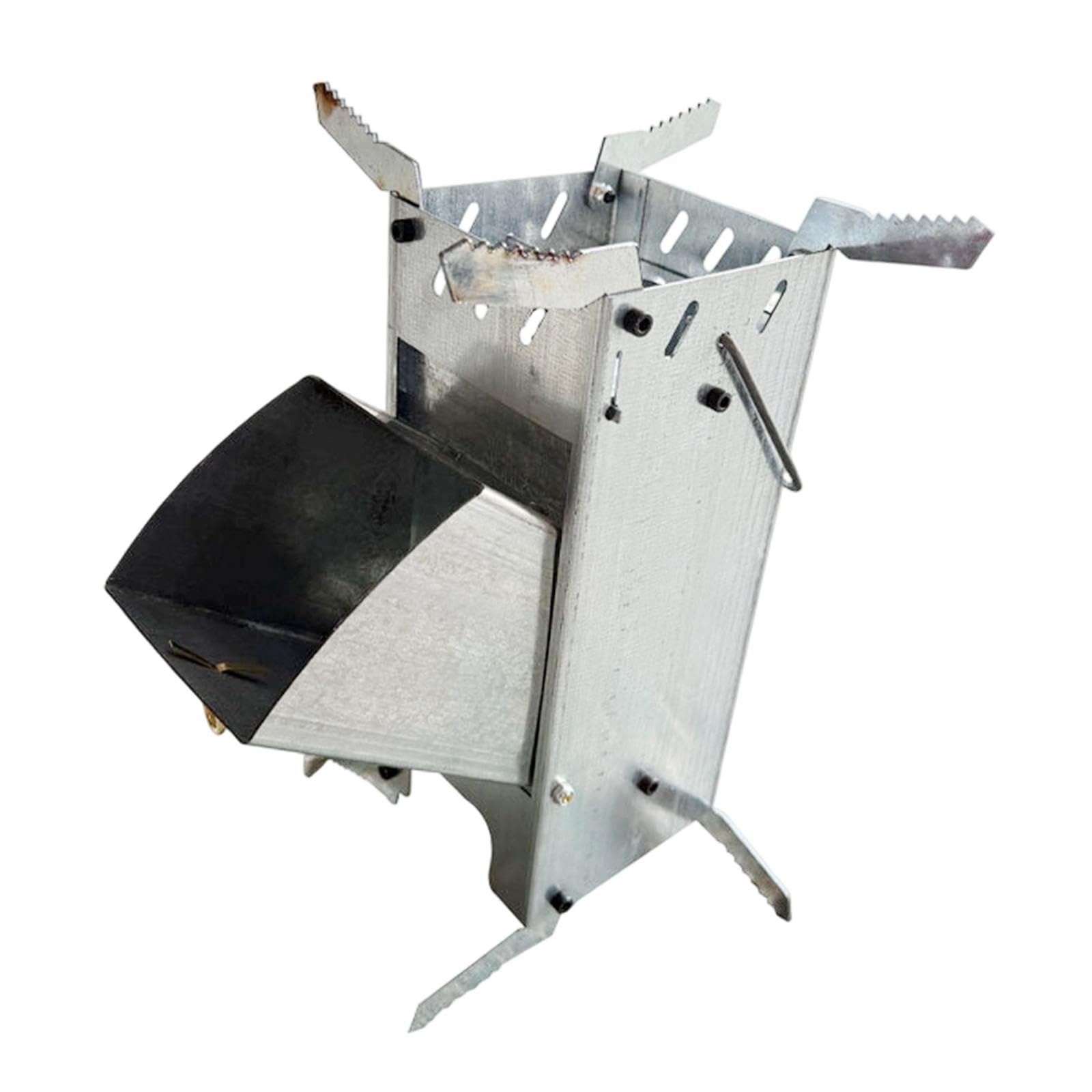 Amagogo Hornillo de Camping portátil, versátil, Compacto y Plegable de Metal, Ideal para picnics, Viajes, Pesca en el jardín y Otras Actividades al