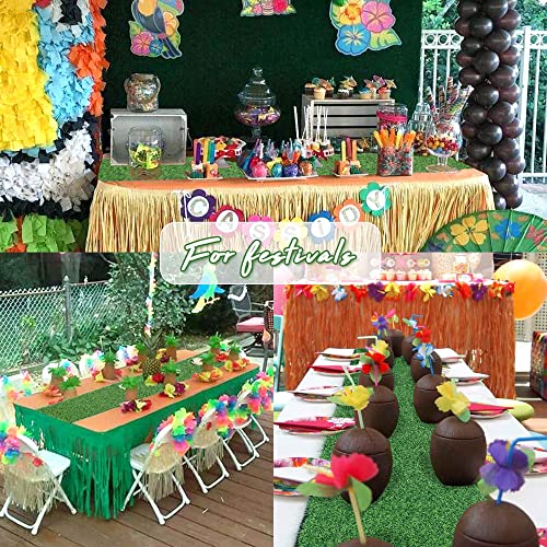 2 Pack 14" X 47.2" Table Runners Artificial Grass Turf Green Placemats For Garden Party Decorations Indoor Outdoor Banquet Home Decorations Spring Fall Summer Holiday #TOP5