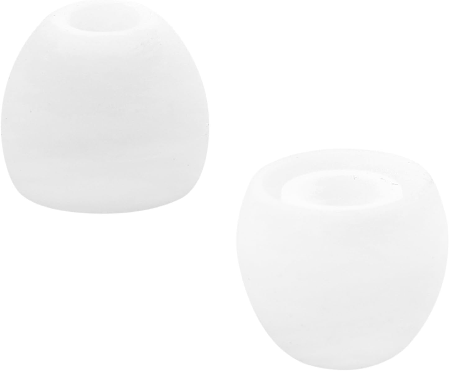 ALXCD Replacement Ear Tips & Clips for in-Ear Earphone, S/M/L Sizes & Double/Triple Flange 9 Pairs Silicone Replacement Earbud Tips Eartips Adapter & 4 Pcs Long/Short Earphone Wire Clip (White 18+4)
