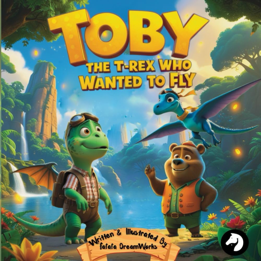 Toby the T-Rex Who Wanted to Fly - Story Book for Kids: Dinosaur Picture Book with a Heartwarming Moral