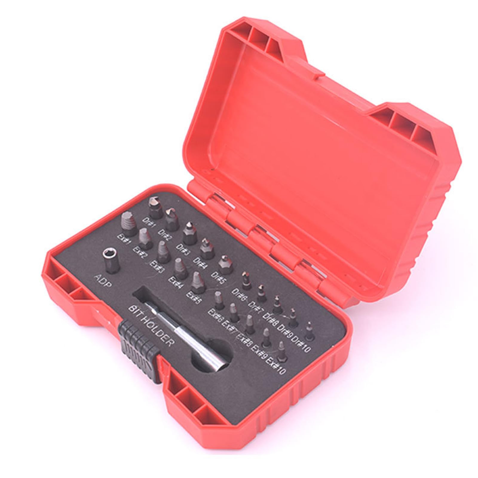 Kit di estrattori per Viti in Acciaio rapido da 22 Pezzi per l'estrazione di Viti danneggiate e per la Riparazione Domestica di Viti.