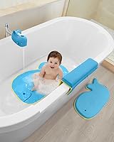 Vista 8 de Skip Hop Cubierta para boquilla de baño para bebé, ajuste universal, color azul MOBY