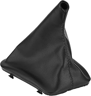 Acouto Car Gear Shift Stick Cover PU Couro Preto Car Gear Shift Stick Fole Bota Capa protetora contra poeira para E36 E34 E28 E24 1998-2005 Gear Shift Boot Cover
