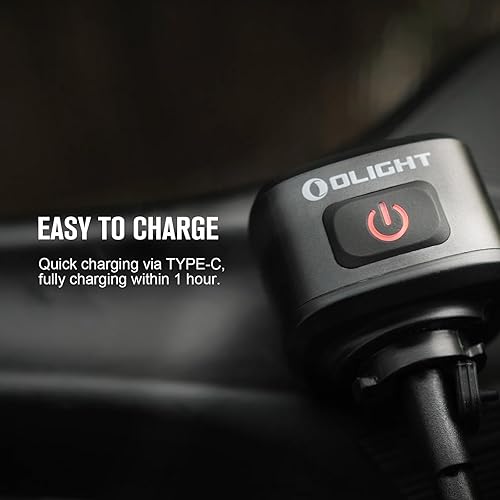 Miniatura 6 de OLIGHT RN 120 luces de bicicleta, luz trasera de 120 lúmenes de visibilidad de 260 grados, rango visible de 4,921.3 ft, luz recargable por USB, IPX6