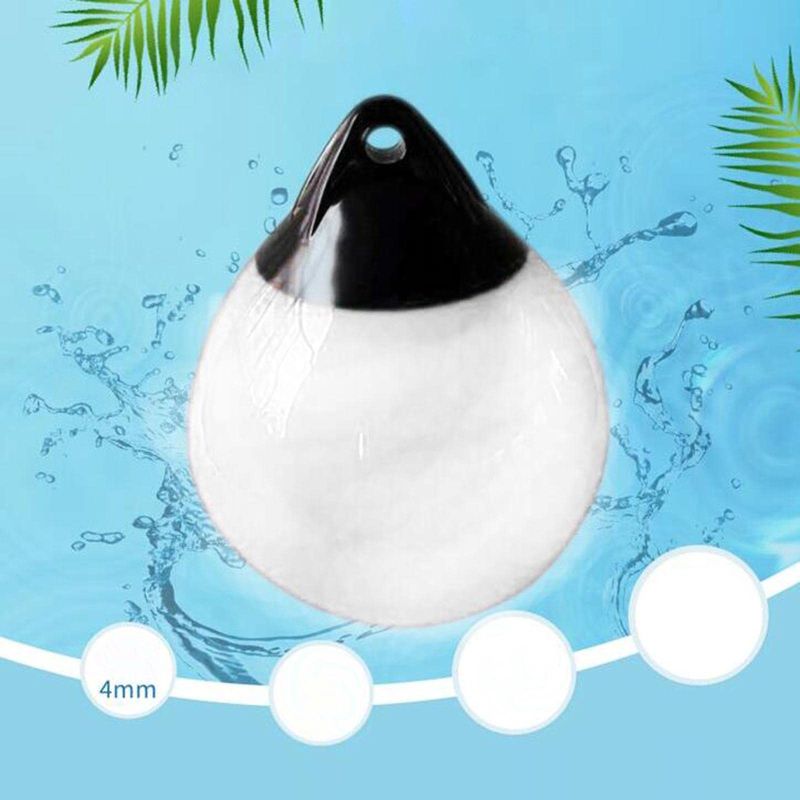 perfk Parachoques de boya de Ancla de de PVC, protección de Escudo Inflable, boya de Pesca Flotante, de Defensa de Barco para yate,