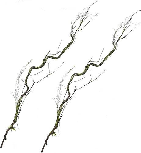 CONGZHANHH 2 ramas de árboles artificiales de 67 pulgadas para decoración, tronco de cerezo falso, enredaderas, ramitas de musgo, plantas para