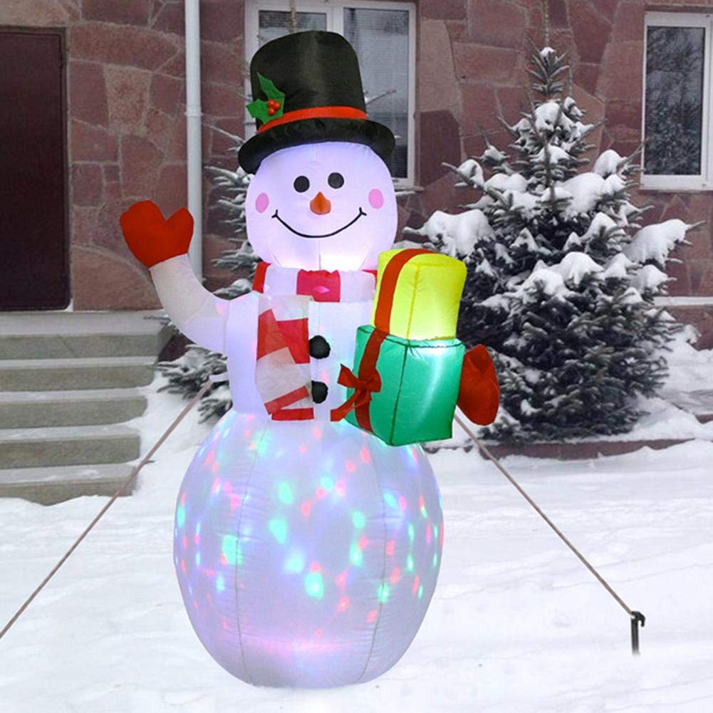 Joiedomi Christmas Puppy Inflatable with Built-in LEDs, Self-Inflatable for Dachshund Blow Up Yard Decoration Xmas Party Indoor, Outdoor Yard Garden, Lawn Winter Décor