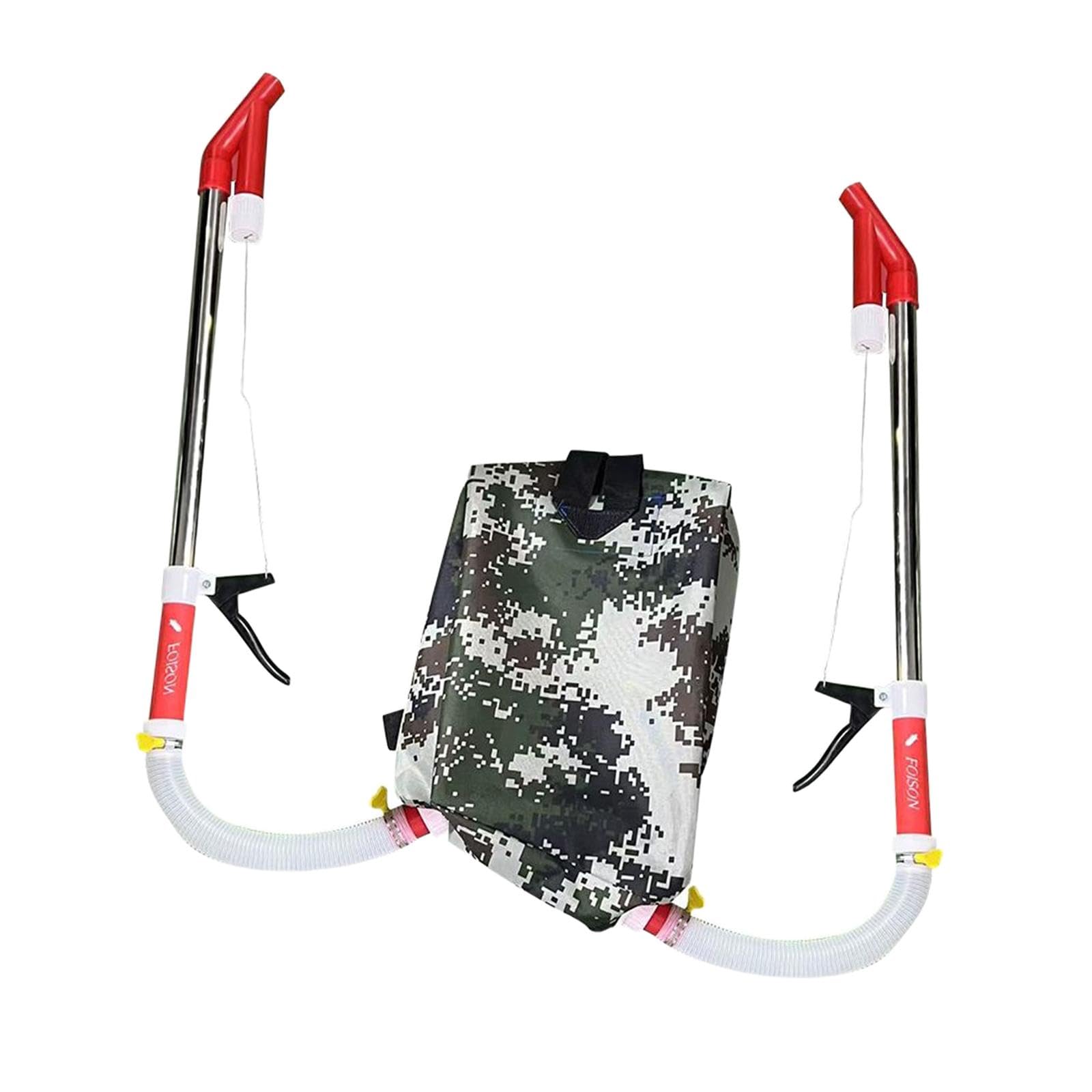 Spandiconcime, Fertilizzante, Letame, Facile da Usare, Strumento di fertilizzazione Portatile, distributore per Giardinaggio, Fattoria, Agricoltura, Doppio Tubo