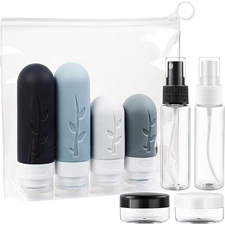 4 Pièces / Ens Silicone Bouteilles De Voyage Pour Articles De Toilette