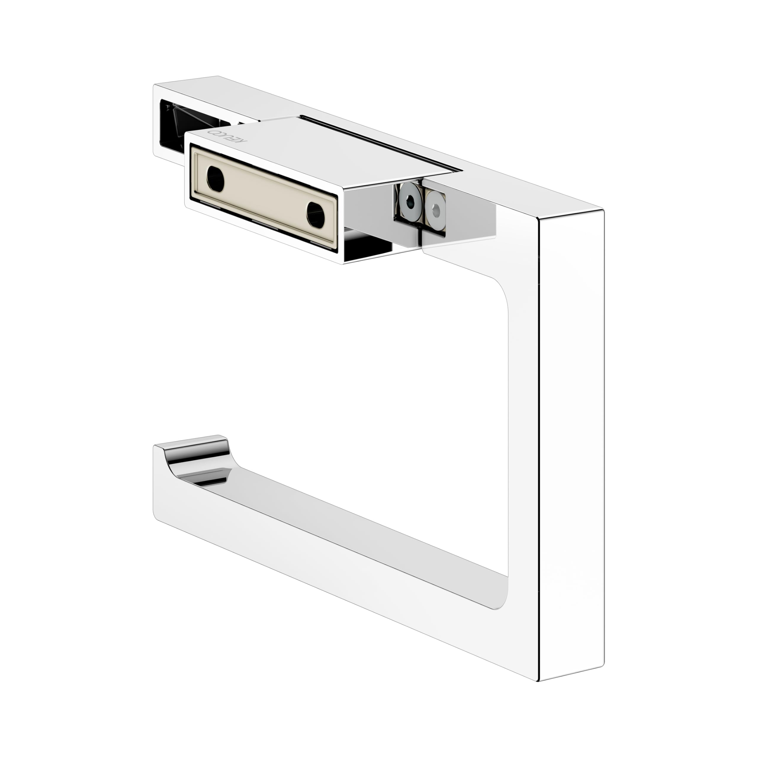 Keuco Edition 11 Portarrollos, Forma Abierta, Metal Cromado | Made in Germany, orientable, incl. tornillos y tacos, soporte para papel higiénico para taladrar