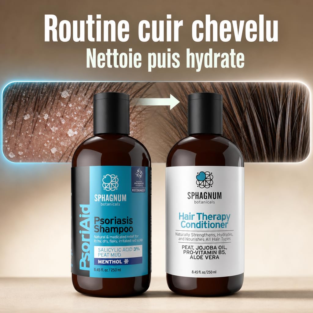 Sphagnum Botanicals Set Shampoing Psoriasis et Après-shampoing