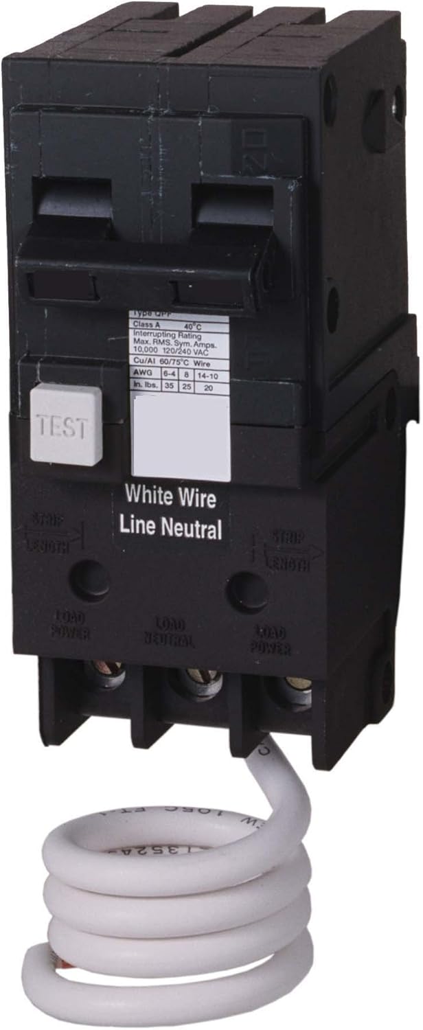 Siemens QF220H 20-Amp Double Pole 120/240-Volt type QPF Ground Fault Circuit Interrupter