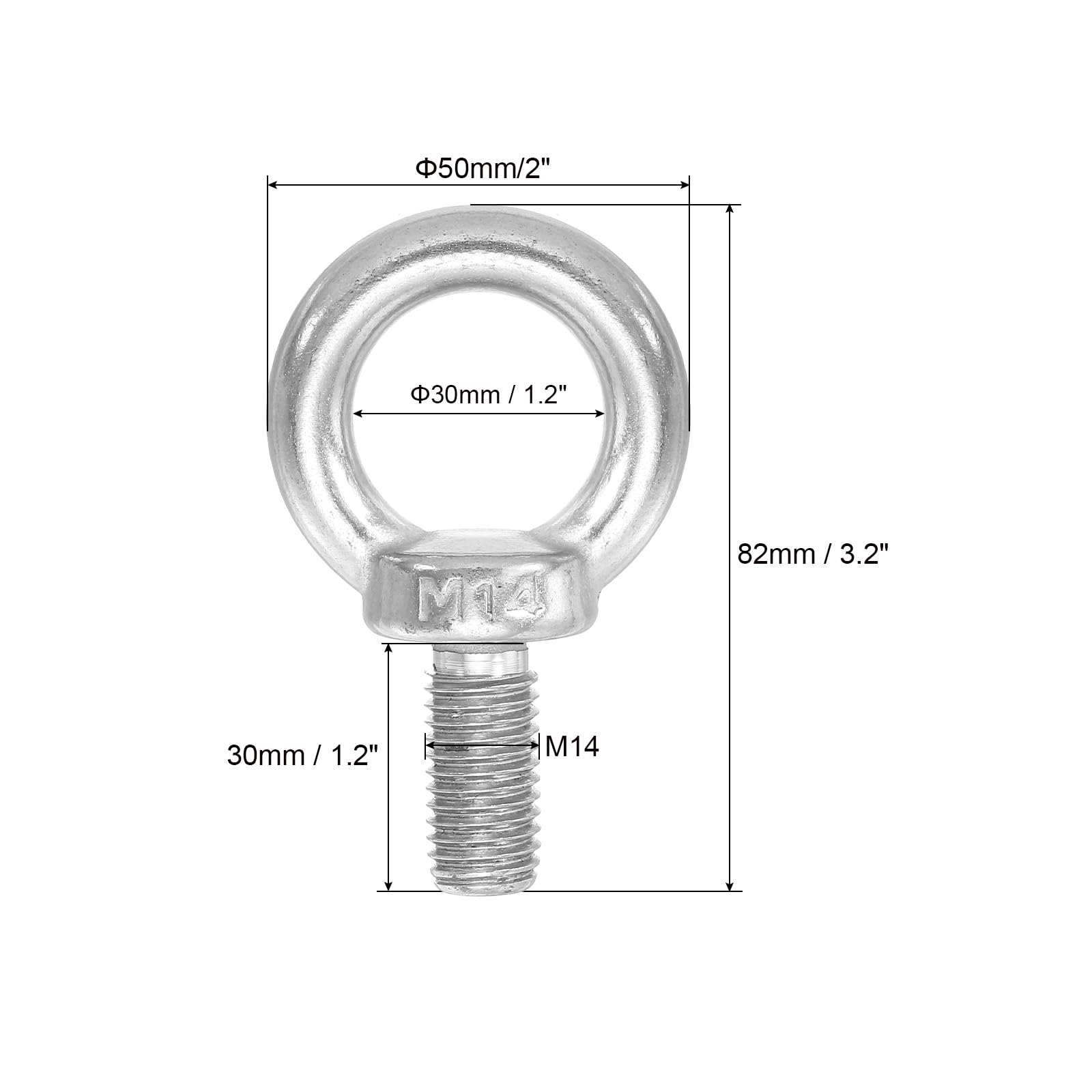 PATIKIL Lifting Shoulder Eye Bolts - Image 2