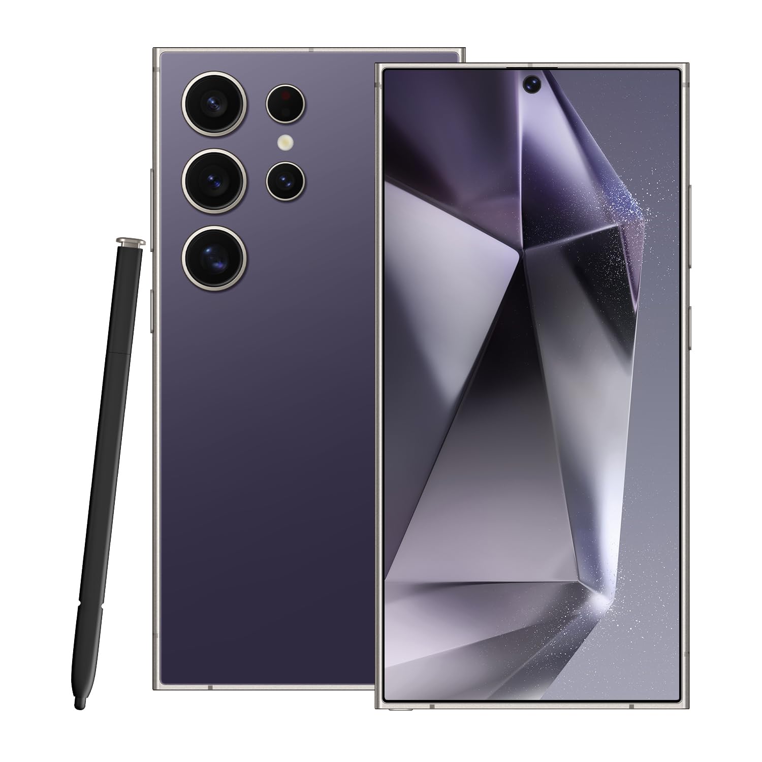 I24 Ultra Android Phone | Unlocked Phones | 8+256GB Unlocked Smartphone | Super Fast Charging | 13MP+50MP Camera | 5G Cell Phone | US Version | Dual SIM | GPS(Deep Violet)
