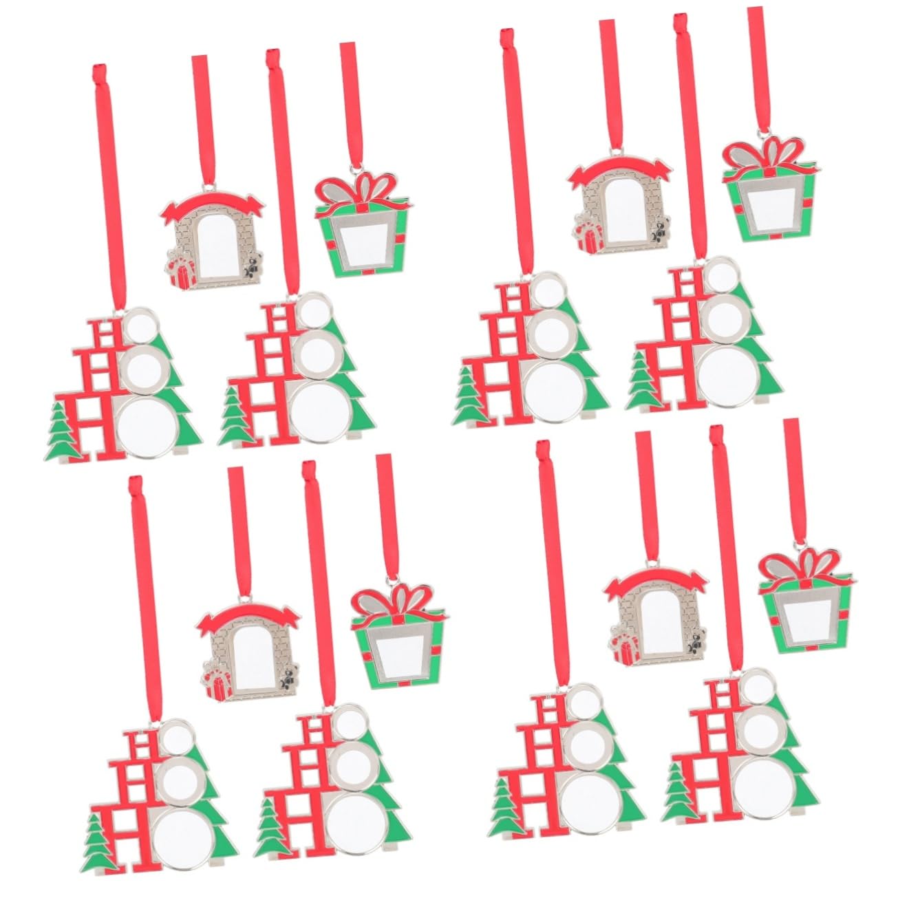 PRETYZOOM 16 STK Christbaumschmuck Weihnachtssublimation leer Sublimationsanhänger selber Machen weihnachtsdeko personalisiert Weihnachten schmücken Weihnachtsbaum dekore