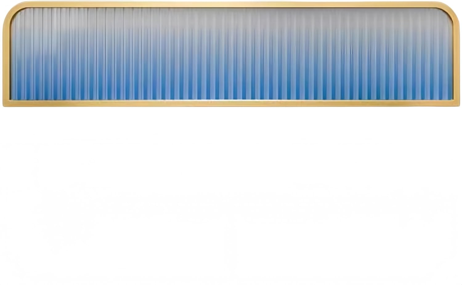 Table Separator - Translucent Glass Dividers for Restaurant & Office Dining Areas, Low Countertop Partition Fence, Semi-Privacy Screen Panel for Bar & Cafe Use