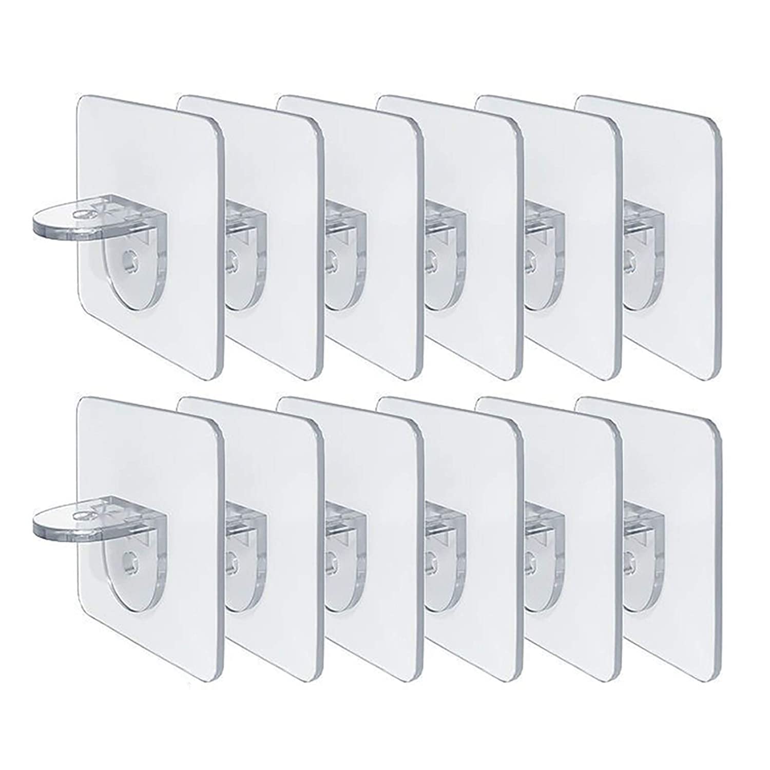 Taslibra Shelf Support Pegs Plastic Punch-Free Cabinet Shelf Brackets, Self-Adhesive Closet Shelf Support Clips for Kitchen Cabinet Furniture Book Shelve (8) (B0B46QYL99) Amazon Price History, Amazon Price Tracker