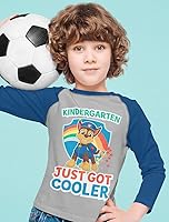 Vista 4 de Tstars Paw Patrol Kindergarten Just Got Cooler Back to School Cooler Raglan