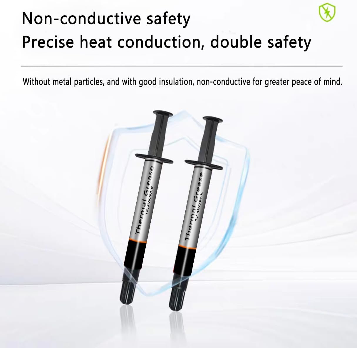 Silver Series Thermal Grease, High Performance Thermal Paste for Computer Manufacturing Assembly, Ideal for IC/Processor/CPU/GPU/All Coolers D-12 (Spatula Included, 2g-1 Pack)