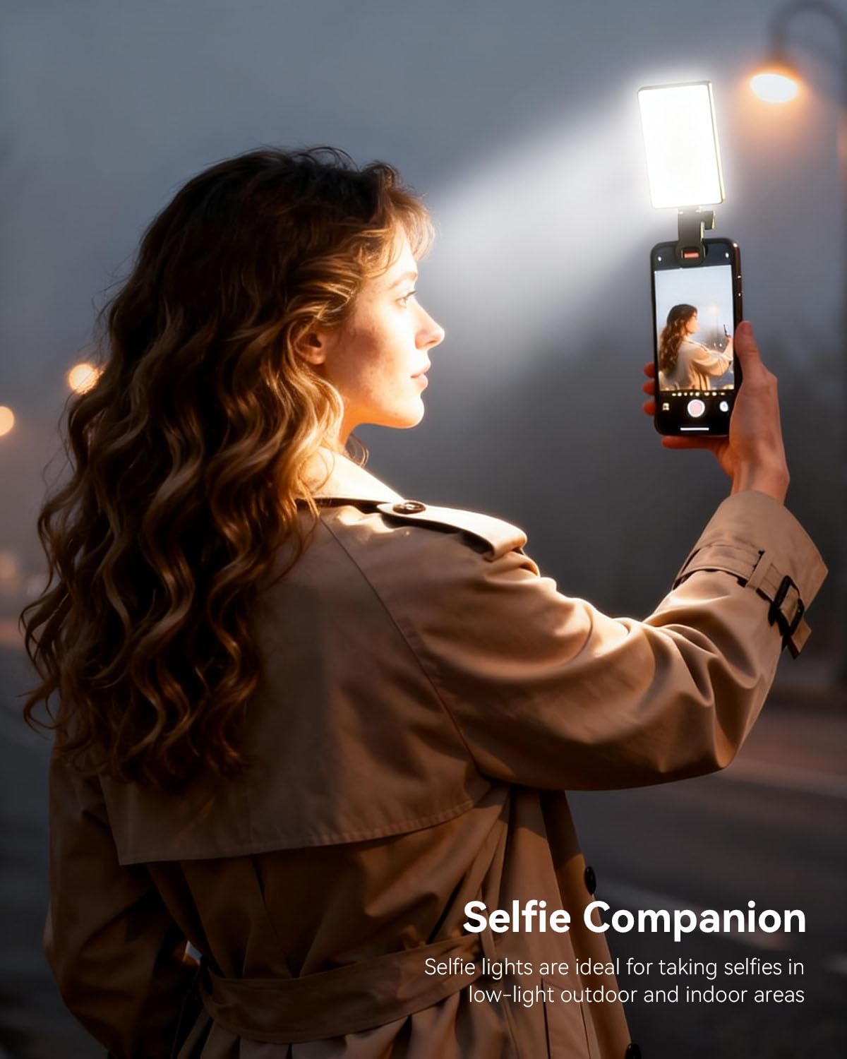 Luce Selfie per Telefono: 90 LED Ring Light di Riempimento del telefono, Videoconferenze, Uso del Computer Portatile, Riunioni di Zoom, TikTok, Fotografia Vlog