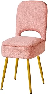 IBUYKE Small Storage Vanity Stool with Folding Backrest, 12.99