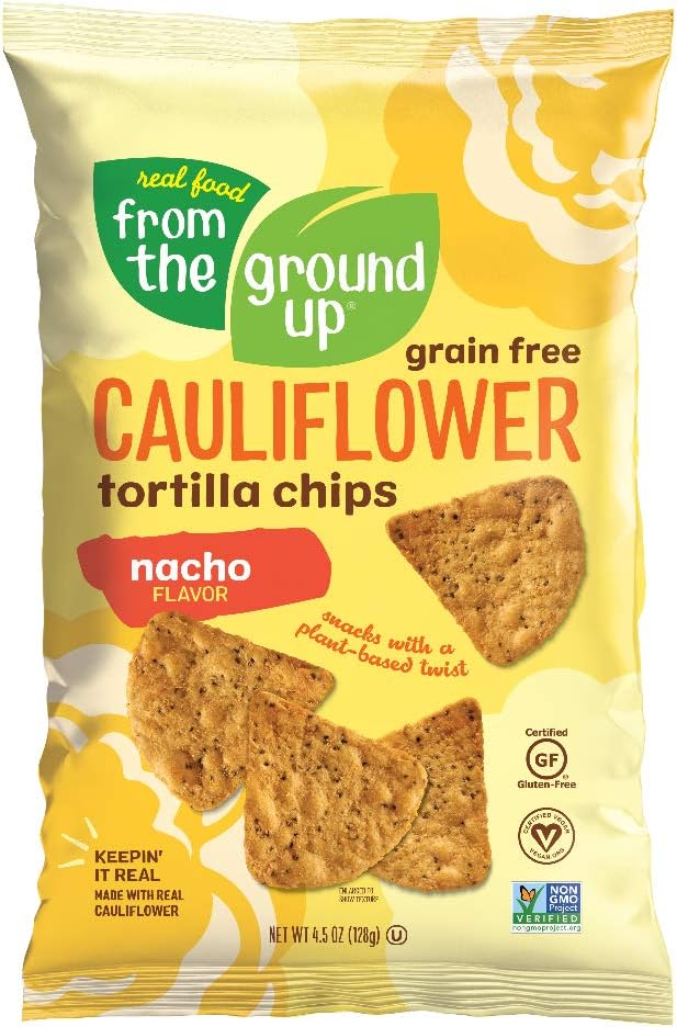 FROM THE GROUND UP Nacho Cauliflower Tortilla Chip, 4.5 OZ