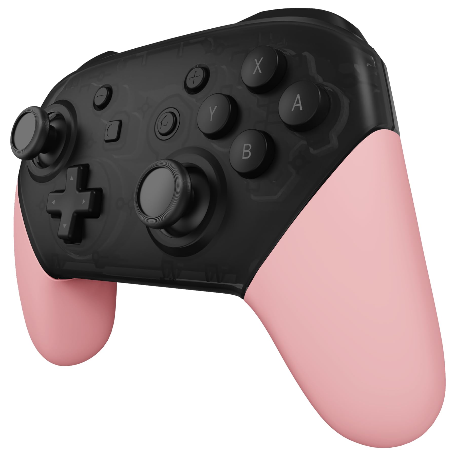 eXtremeRate Carcasa de Grip para Nintendo Switch Pro - Repuestos DIY Mango de Agarre Tacto Suave, Placa de Empuñadura para Nintendo Switch Pro Mando - No Incluye Control (Violeta Grisáceo) — view 13