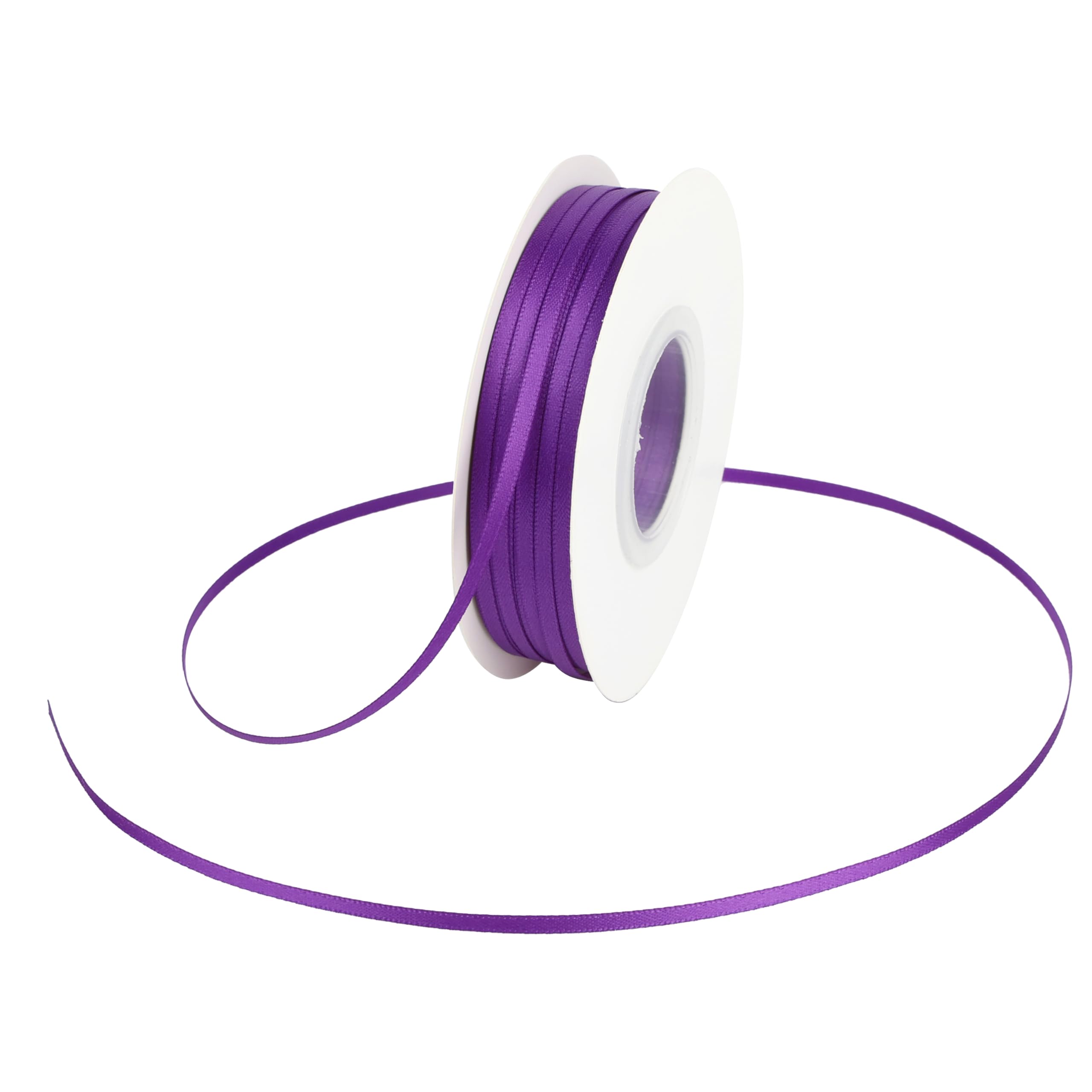 Amazon.com: DINDOSAL Purple Satin Ribbon 1/8 Inch Double Face Thin