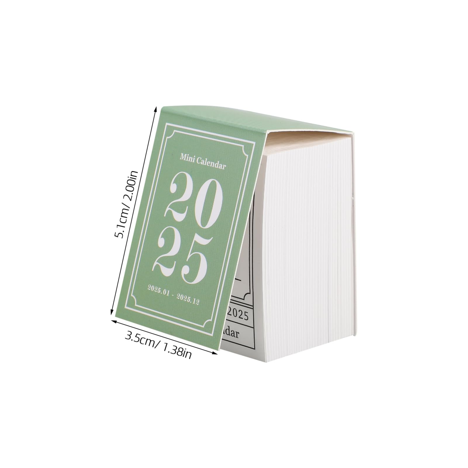 Calendario De Escritorio 2025 Plegable - 5.1 X 3.5 Cm, Planificador Mensual Para Oficina Y Hogar
